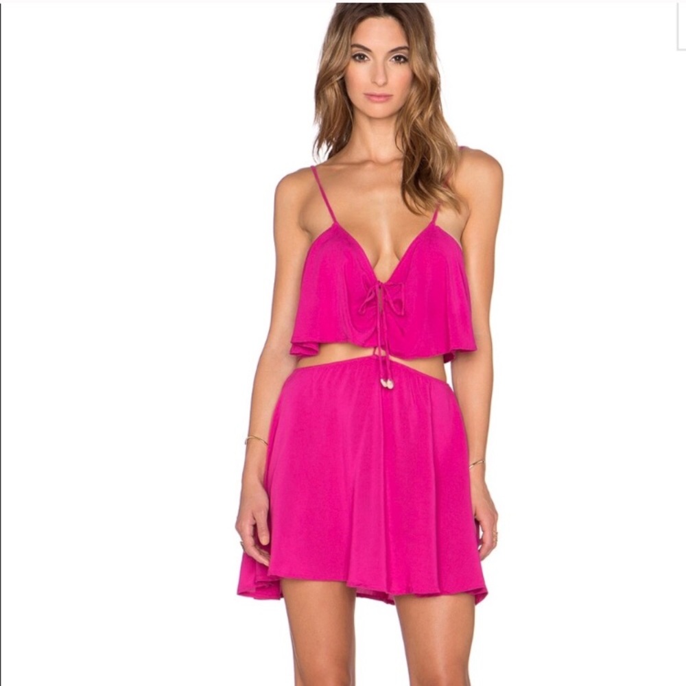 Indah hot pink dress